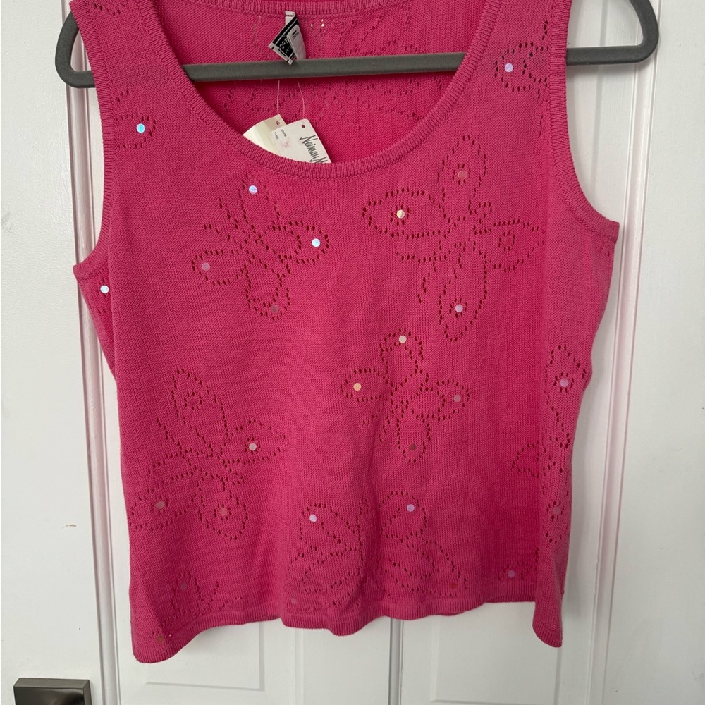 St. John Sport Wool Butterfly Tank
